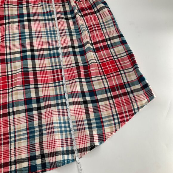 Torrid Plaid Sleeveless Tank Top Crisscross Back plus Size 4 4X  24 holiday red - Picture 8 of 11